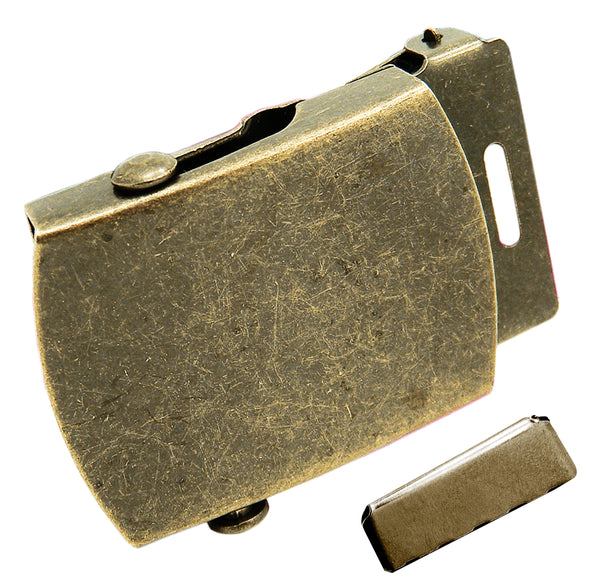 Replacement 1.25" Flip Top and Slider Style Buckles with Matching Belt Tip