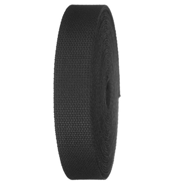 RETON Nylon Webbing Strap, 1 1/4 Inch Black Nylon Heavy Webbing